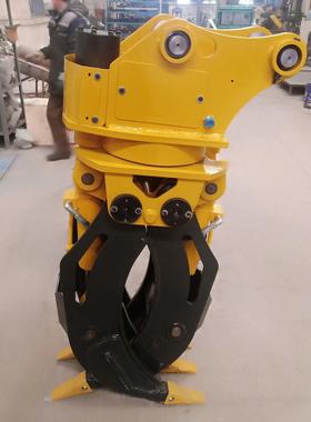 夹建筑抓板挖机双缸石 多样液压旋转HH-21082勾石勾爪