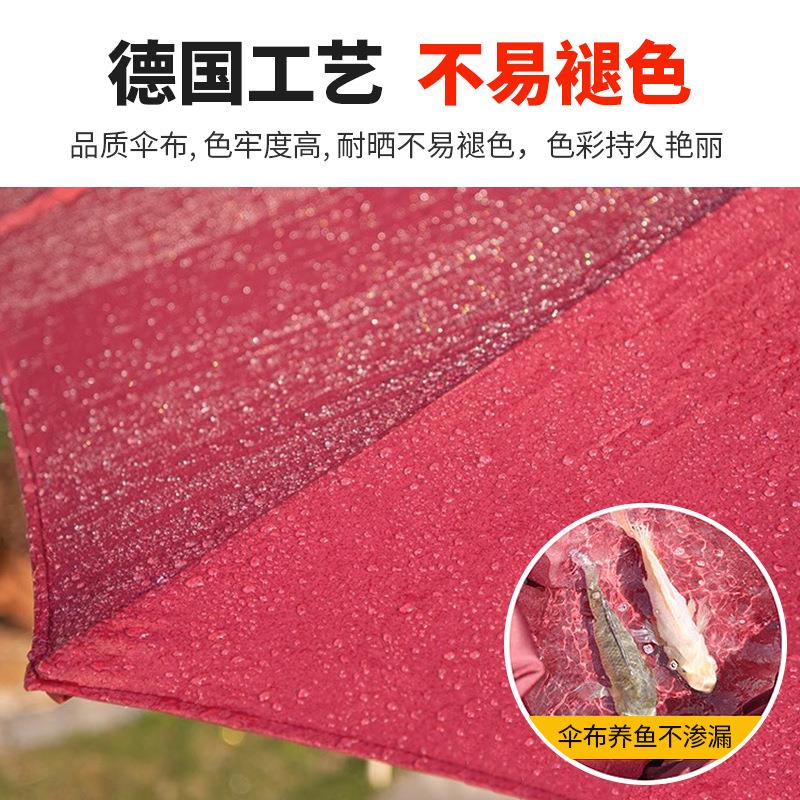 户L外伞带ED灯休19闲院花园阳台庭遮阳伞防阳水放剐蹭别墅家居遮