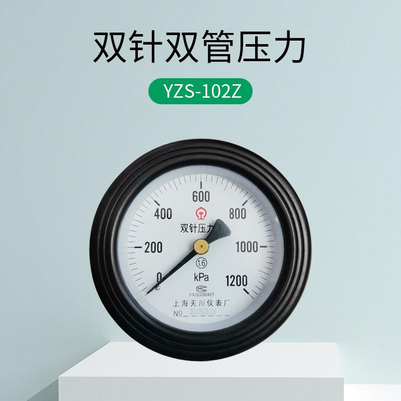 厂压家推荐 YZS-102YZS-10双2ZT双针管压力表 轴向针双双管力表