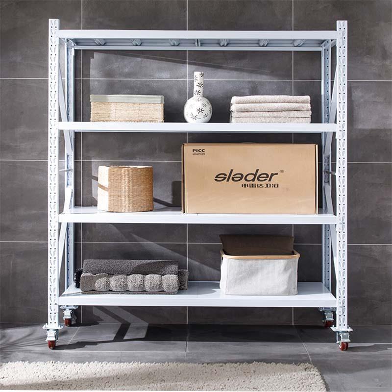 货定制仓储可移动轮子架轻中型仓金库属置物架电商货JY140架带展