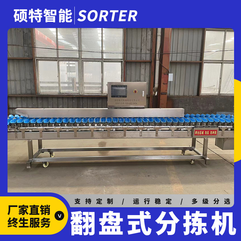 大鸭腿检重分选设备 虾蟹贝类重量分拣机 火鸡胸称重分级筛选机