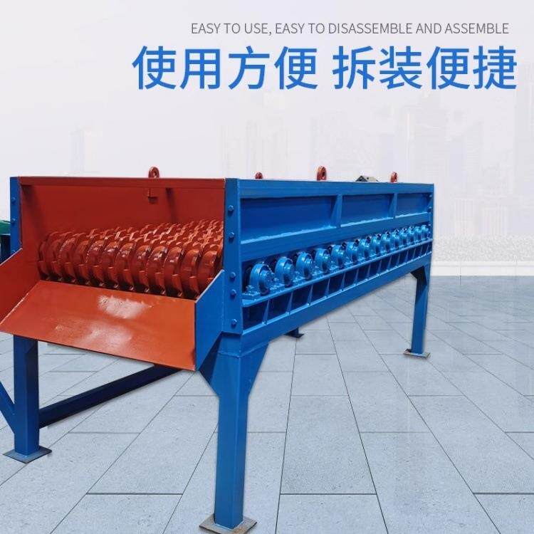 石料场泥石分离机滚轴式粘土砂石分离机河卵石土夹石筛分设备