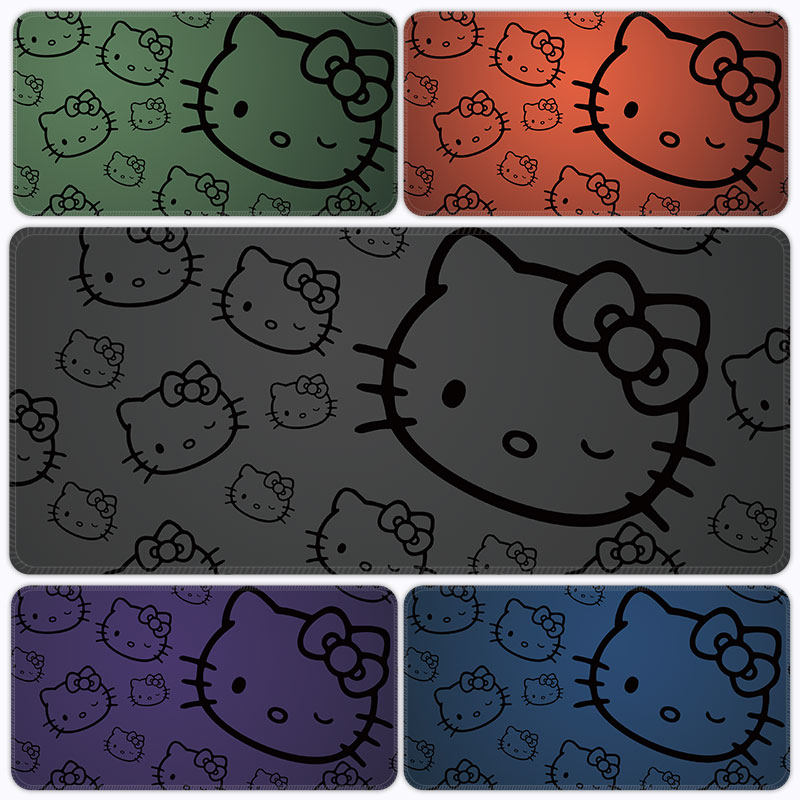 高级感渐变kitty猫鼠标垫超大号可爱女生办公桌垫加厚防滑键盘垫,电脑硬件/显示器/电脑周边,鼠标垫/贴/腕垫,淘宝优惠券,粉丝福利购,淘宝优惠卷