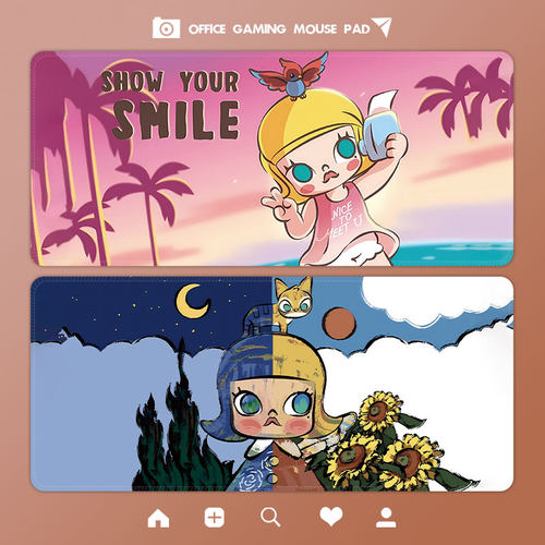 莱芙勒橡胶防水鼠标垫可定制