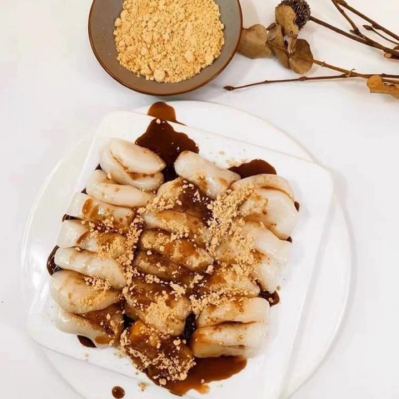 桂花粘粉麻糍糯叽叽闽南糯米红糖黄豆粉即食年糕沾粉小白果yz