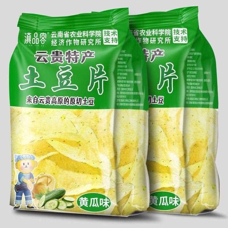 新疆包邮农科院黄瓜味土豆片香辣薯片解馋洋芋片休闲零食解馋小吃图片