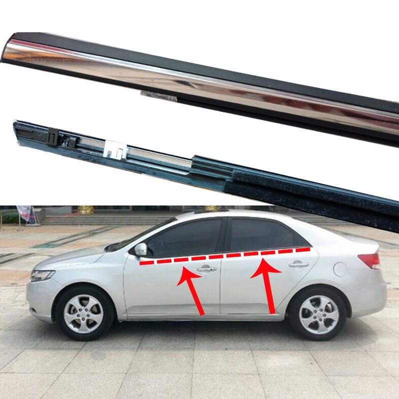 起亚福瑞迪K2K3狮跑车门玻璃外压条车窗玻璃外挡水条外切水密封条