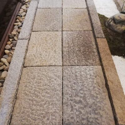 日式庭院枯山水飞石汀步石踏步石园林景观方形石板新石板40厘米宽