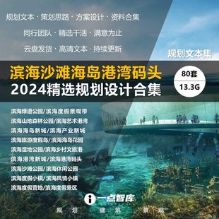 滨海沙滩海岛港湾码 2024新款 头小镇绿道公园旅游规划精品方案设计
