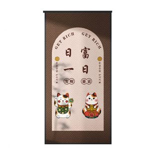 保暖防风隔断帘家用卧室加厚免打孔防寒隔音布帘遮挡帘 棉门帘冬季