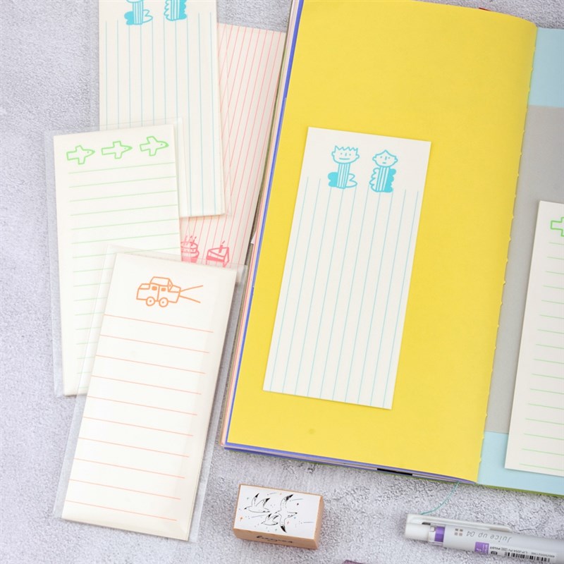别管便签 边线荧光色专色印刷手帐拼贴装饰素材搭配简约记录记事