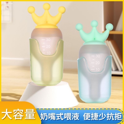 宝宝喂药器食品级硅胶婴幼防呛PP吸管带刻度实验滴管儿童喂水神器