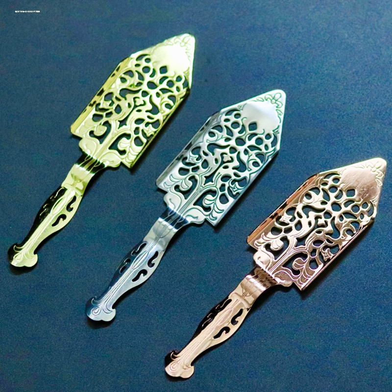 不锈钢苦艾酒勺苦精勺Absinthe Spoon酒吧调酒签茴香酒漏勺