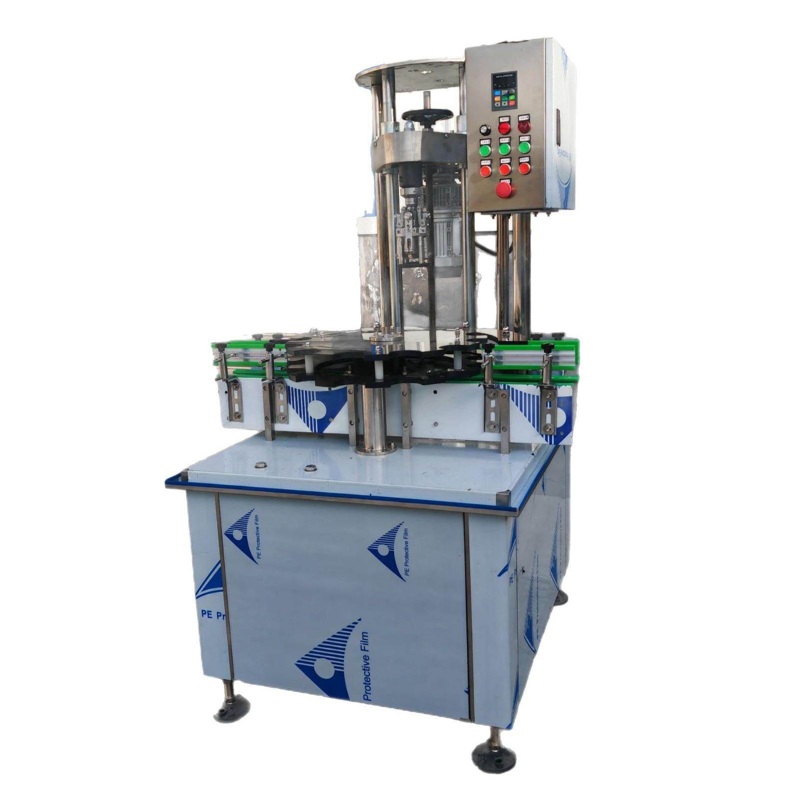 单头自动旋盖机橄榄油白酒红酒葡萄酒果酒料酒黄酒饮料铝盖封口机