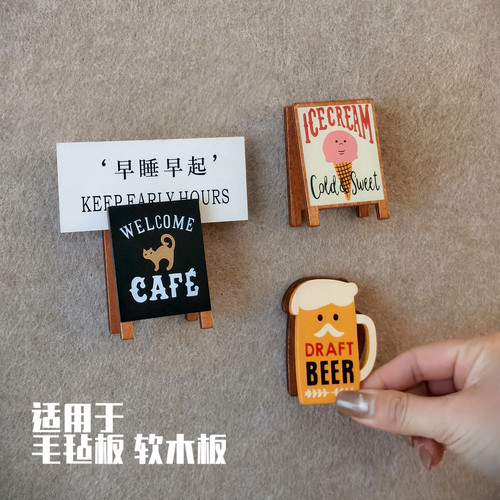 便签实木夹子钉不伤照片