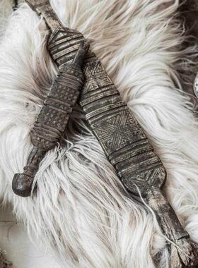 撒哈拉帐篷钉图阿雷格部落手工雕刻挂饰摆件艺术壁饰摩洛哥进口