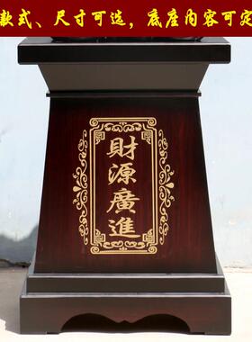 定制关公底座佛像供桌供台铜鼎牛马船工艺礼品摆饰桌子开 业礼品