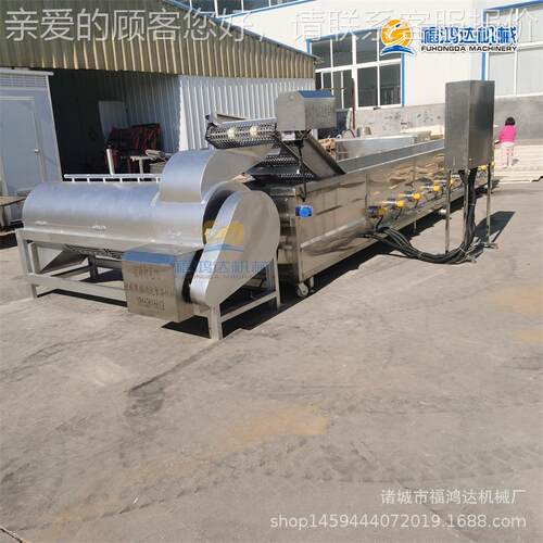 猪冠县副品猪蹄脱毛机 猪去FHDM-300脚壳机 续式猪蹄连打毛褪毛机
