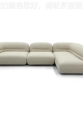 淇奶块风波波球弧形沙发小户型客厅油意式极简法式73300模组合沙