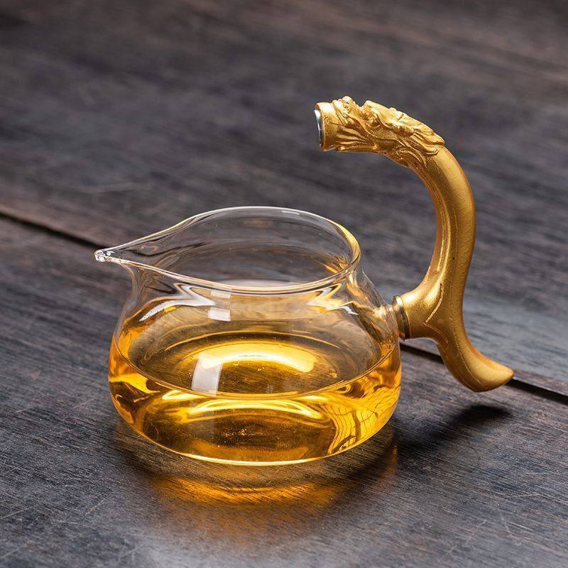 耐热硼硅玻璃公道杯功夫茶具分茶器加厚防烫树脂龙把磁吸茶海,餐饮具,茶海,淘宝优惠券,粉丝福利购,淘宝优惠卷