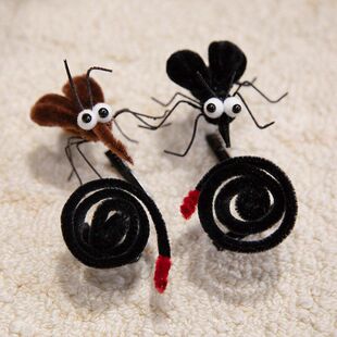 嗡嗡嗡仿真蚊子蚊香公仔毛绒玩具发夹女夏天头饰碎发刘海夹子礼物