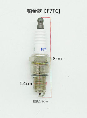 铂金火花塞168F188F通用火花塞微耕机汽油水泵发电机 汽油机配件