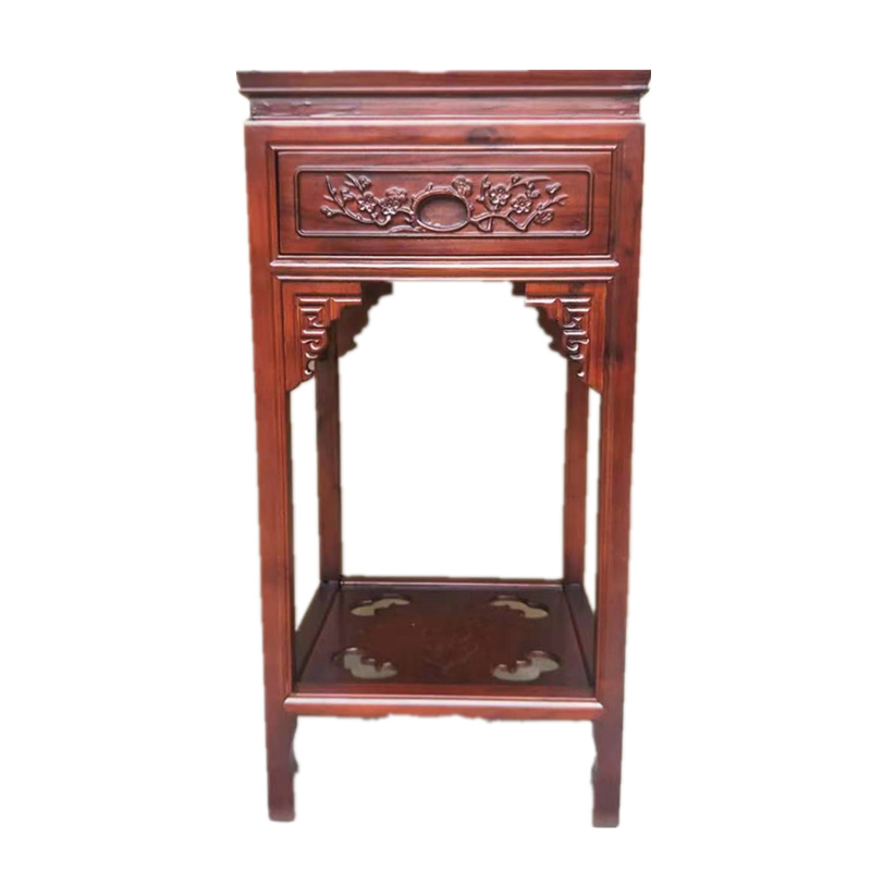 花架花几实木中式沙发边桌茶几多层置物架简约客厅木质盆景鱼缸架