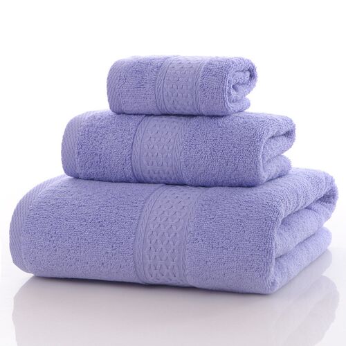 厂家精装纯棉素色礼品套巾 17色柔软吸水家用浴巾毛巾方巾