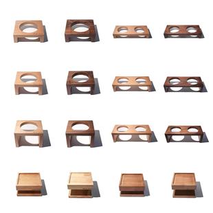 克拉宠物AE宠物碗木碗架 适配bridge 碗托 单双口 托 进口实木