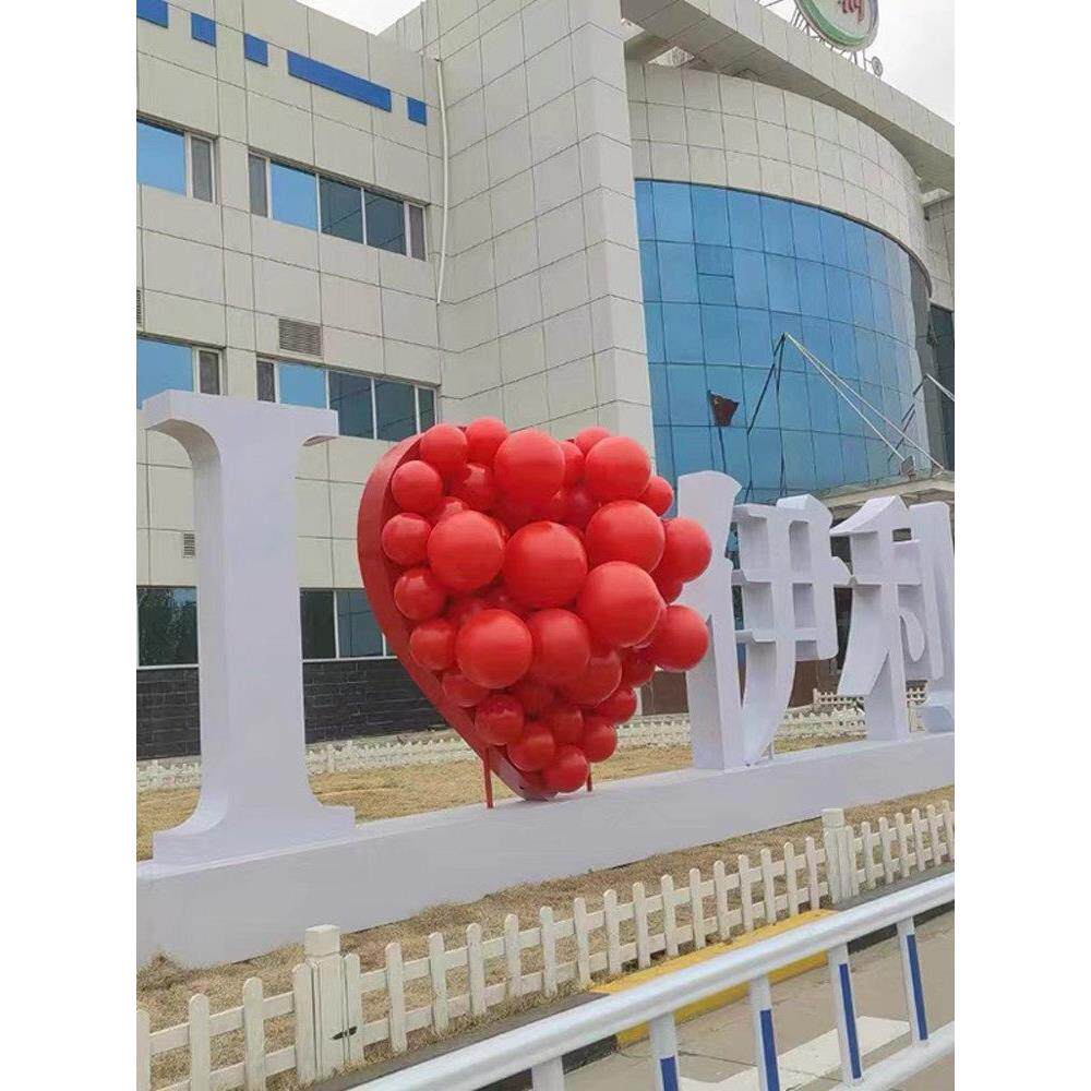 景观字双面字立体户外不锈钢斜坡字铁皮烤漆落地广告牌发光字定做