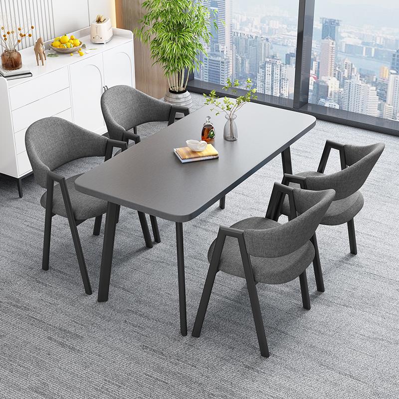 北欧简约长方桌小户型家用餐桌公寓出租房吃饭桌椅洽谈桌简易桌子