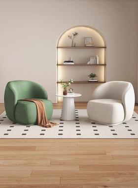 斯堪的纳维亚沙发椅子小公寓客厅家庭阳台简单休闲区单人椅流行接