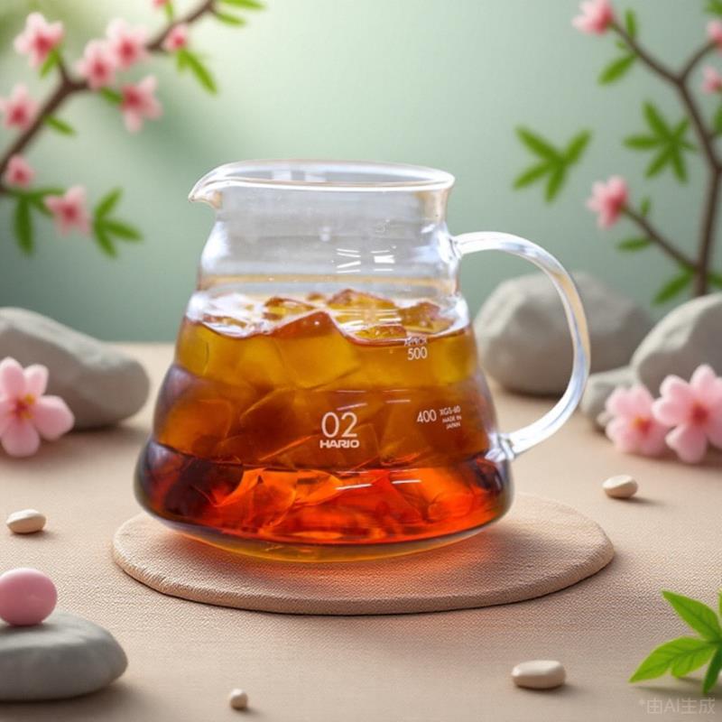 HARIO日本玻璃手冲壶咖啡云朵分享壶v60滤杯手冲咖啡壶聪明杯套装