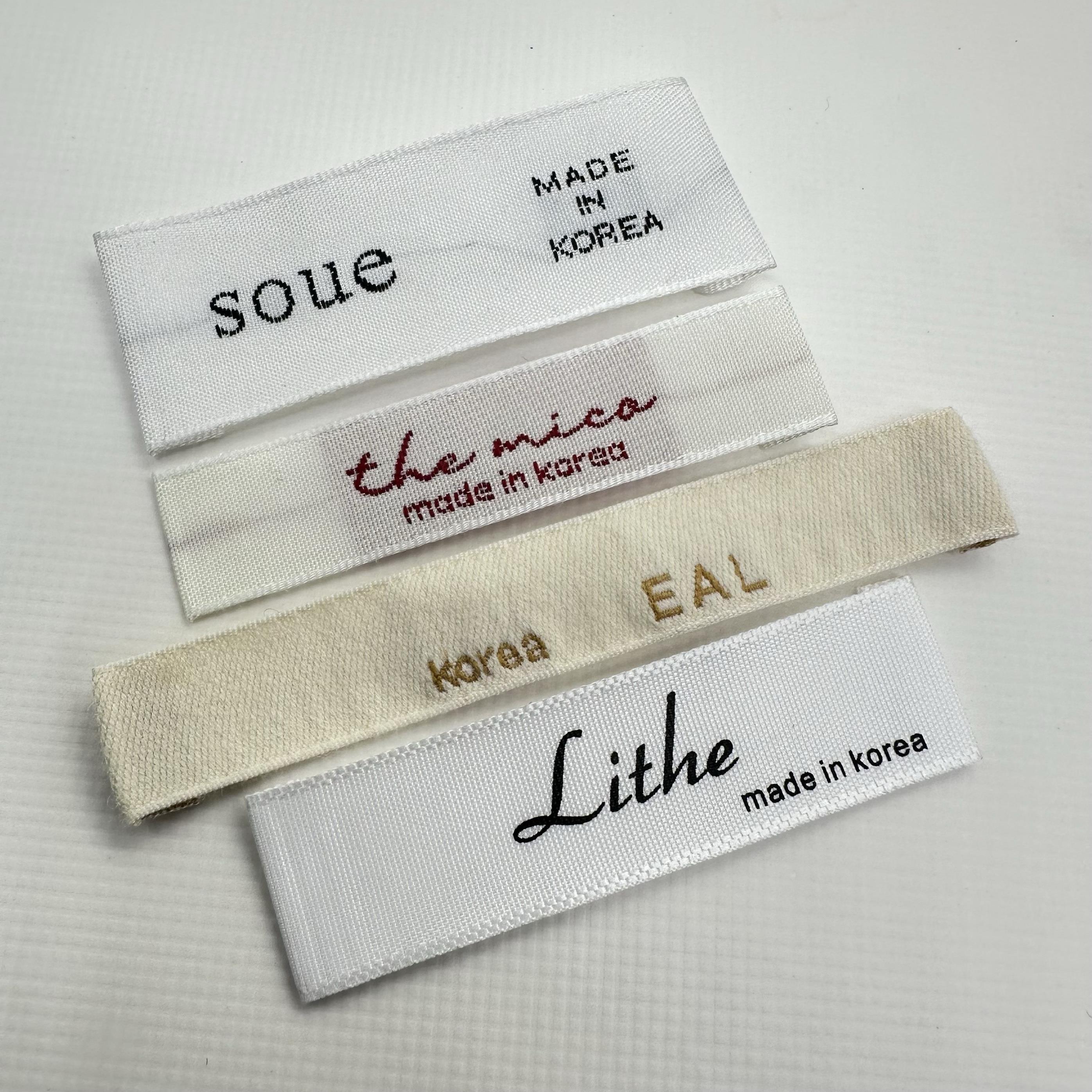 现货韩国制造代购东大门服装领标织唛布标唛头商标袖口标韩版标签