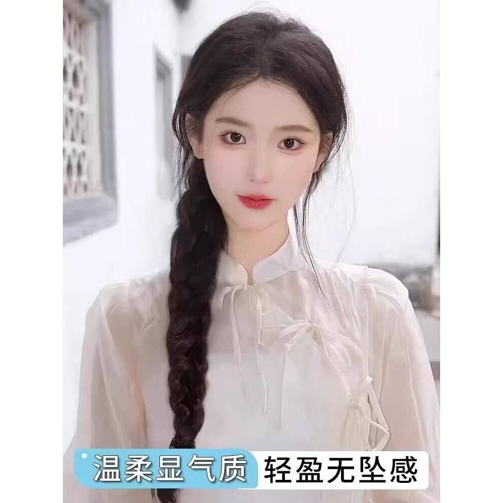 假发辫子马尾辫长辫子新中国风头发人造头发马尾辫拳击辫子女孩流