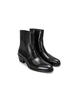 High-end quality pointed Chelsea boots, men's Western upturned wizard boots, zipper commuting thick-soled height-increasing Dr. Martens boots thumbnail 7