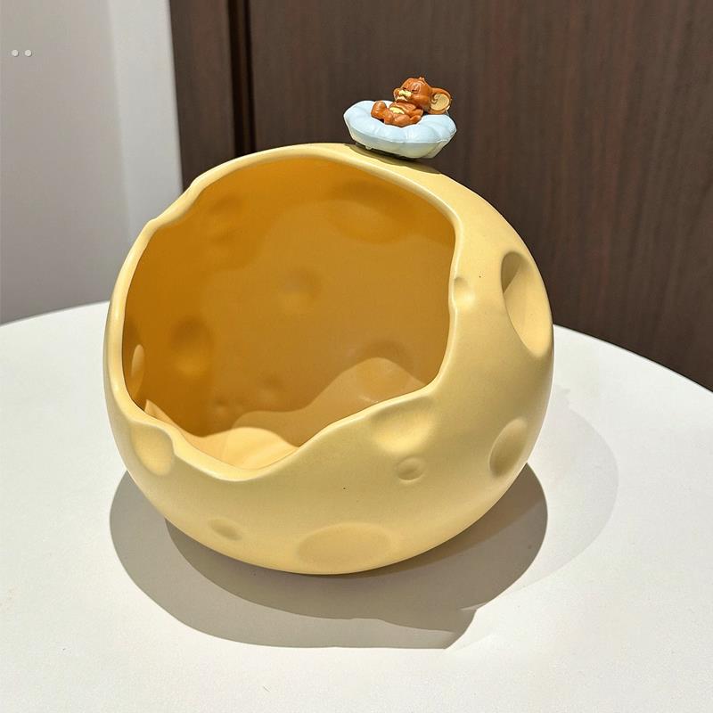 【新家的100个快递】奶酪钥匙收纳玄关摆件入户桌面可爱家居好物