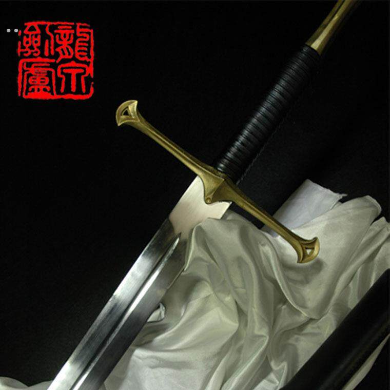 《指环王Ⅲ》阿拉贡安都瑞尔圣剑手工版  西洋剑 不开刃