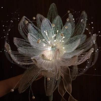 加密扭扭棒花束儿童手工自制材料包国风古风莲花灯荷花灯灯笼