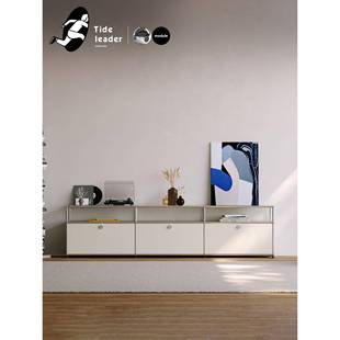 Tide leader中古组合电视柜客厅2025新款不锈钢现代简约电视机柜