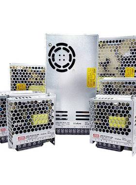 Mean Well超薄Lrs-350-24V开关电源220V至12V直流5A变压器400W100