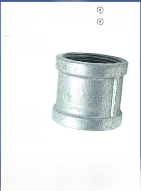 镀锌内钢丝直通管古管箍外直通线束铸铁水管接头4分钟6分钟1英寸2