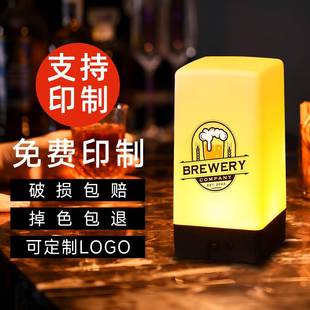 酒吧台灯定制号码灯LED充电小夜灯清吧桌灯KTV氛围吧台灯气氛灯