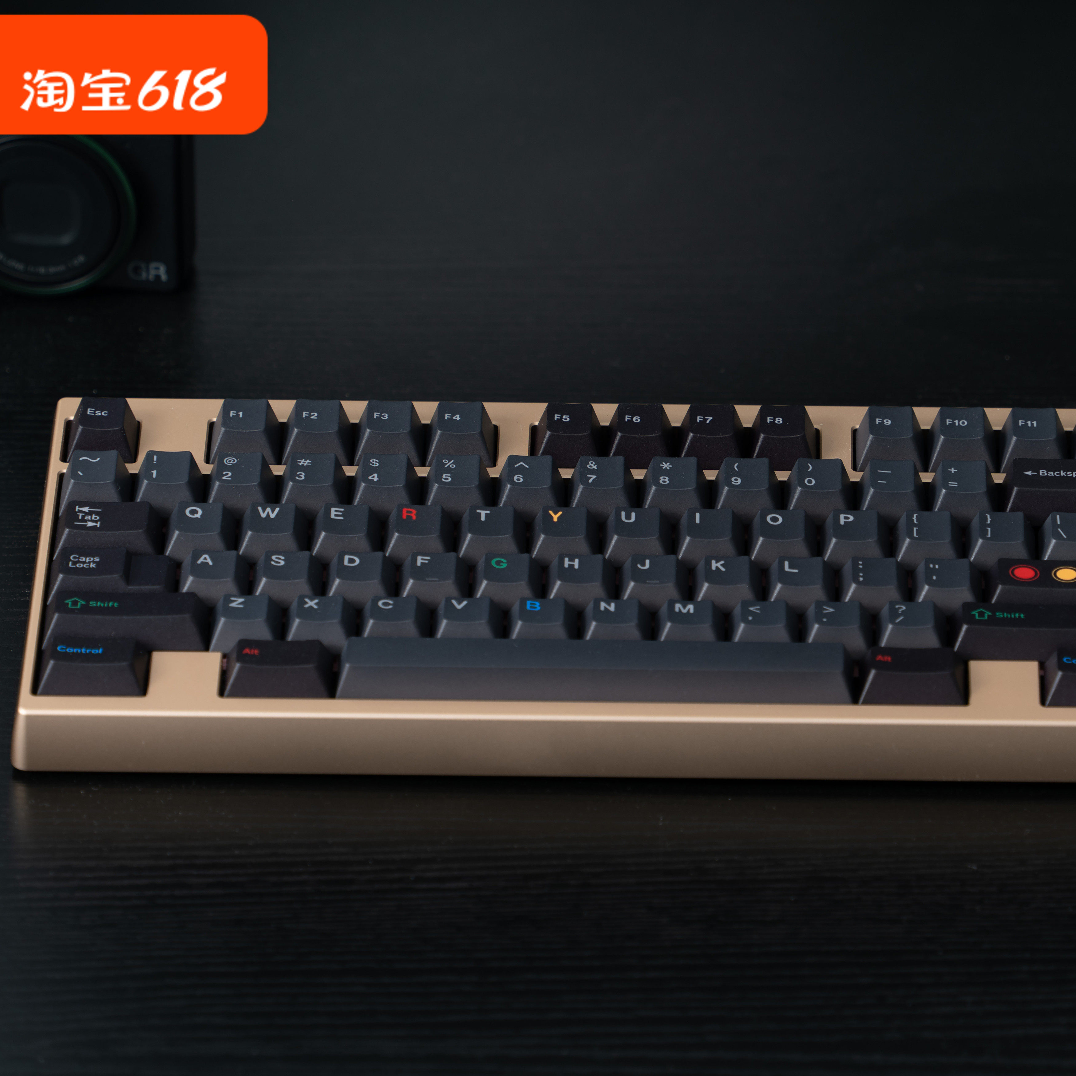 日当午黑灯主题原厂高度PBT五面热升华机械键盘键帽客制化大全套,电脑硬件/显示器/电脑周边,键帽,淘宝优惠券,粉丝福利购,淘宝优惠卷