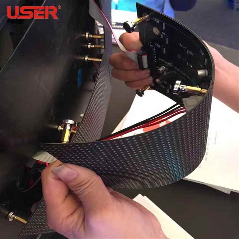 【折扣价】P2.5柔性全彩LExD显示屏软模组 室内户外弧形异形球形