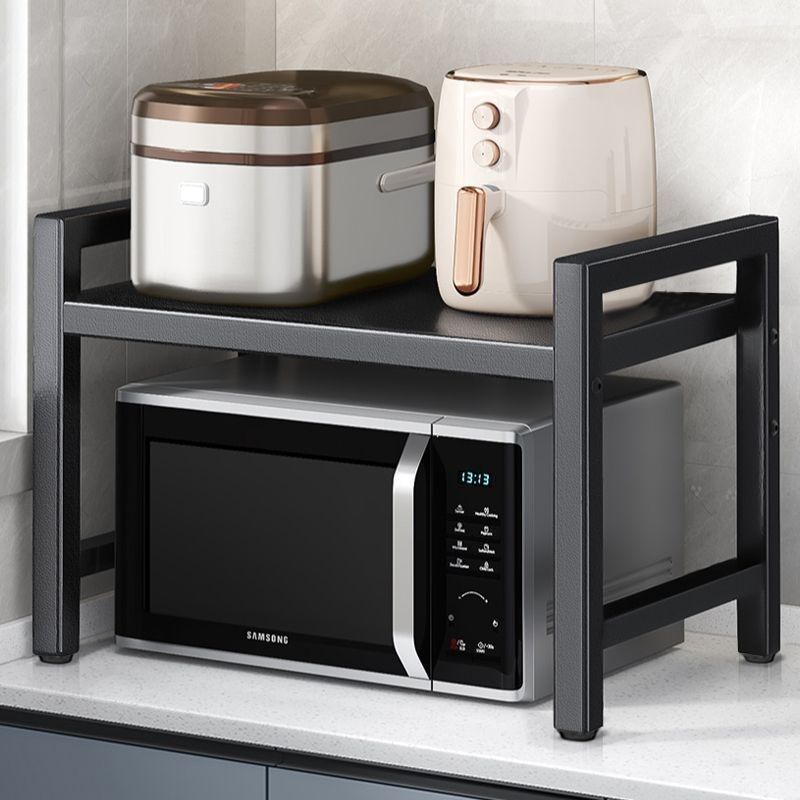 德国厨房微波炉置物架可伸缩双层烤箱架子台面桌面电饭煲收纳架子,厨房/烹饪用具,微波炉置物架,淘宝优惠券,粉丝福利购,淘宝优惠卷
