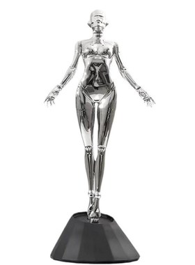 空山基机械姬g女神摆件高级家居轻奢艺术装饰客厅桌面电镀人物雕