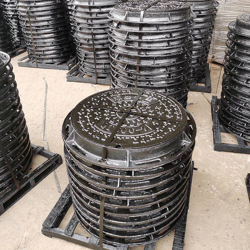 形防沉降球墨铸铁井盖圆511型重型马下水道污水路井盖铸铁圆井盖