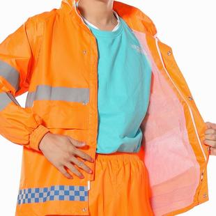 厂值成家直供233反光雨衣雨套装 裤 班防雨户外人骑行荧光绿分体式