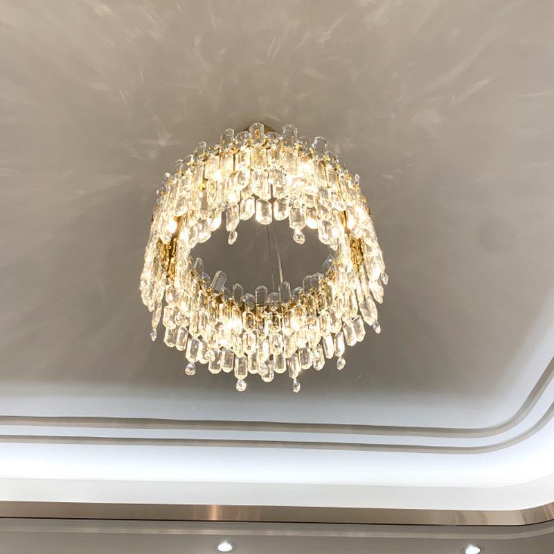 款豪高档别墅大厅轻奢大吊灯法式厅水晶442灯卧室餐厅华灯新具